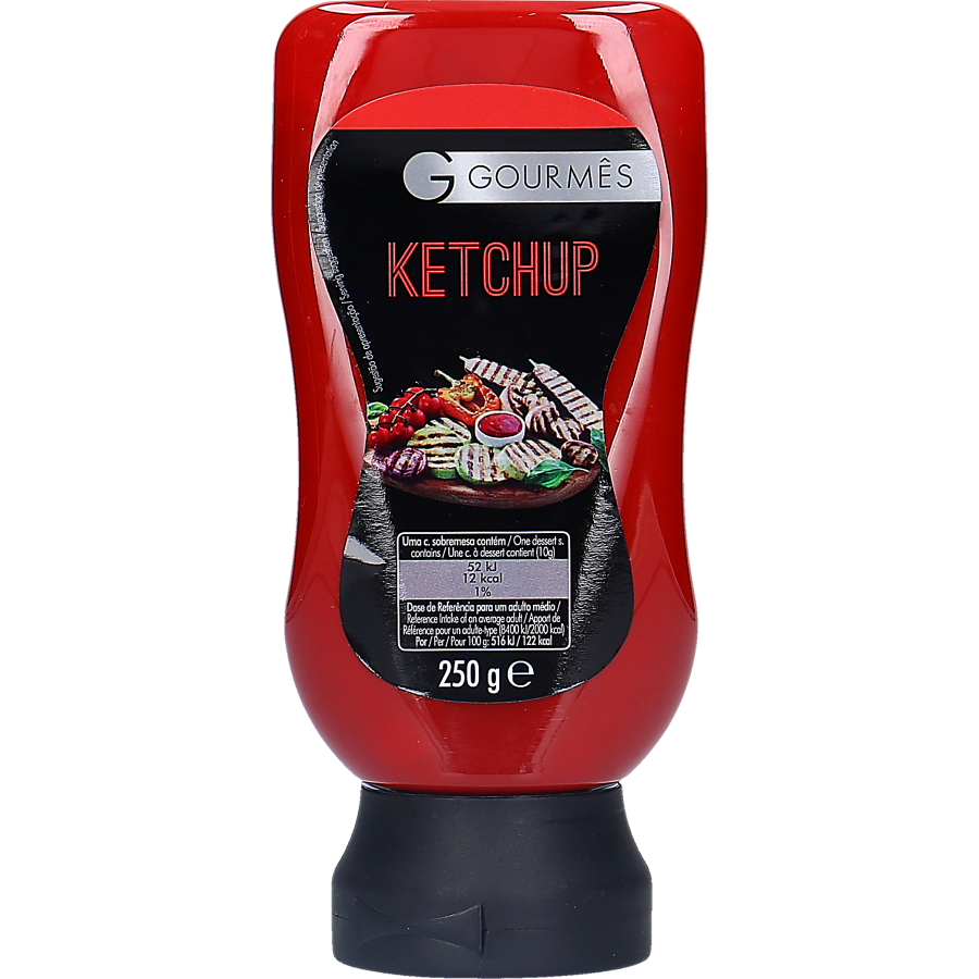 Ketchup Gourmês, Top Down, 250gr