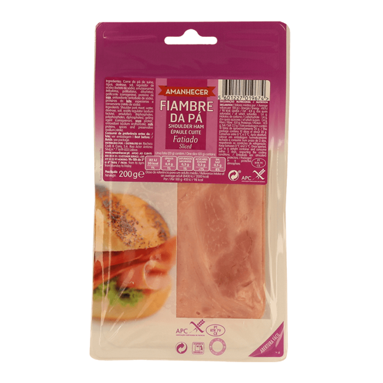 Fiambre Pá Amanhecer, Fatias 200gr