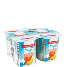 Amanhecer Iogurte Sólido Magro Aroma Pêssego, 125g