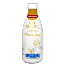 Leite UHT Meio Gordo Selecionado Amanhecer, PET, 1Lt