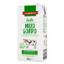 Leite UHT Meio Gordo Amanhecer, 1Lt