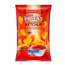 Amanhecer Batata Frita Ondulada Ketchup, 170g