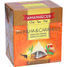 Chá Preto Amanhecer Baunilha e Caramelo, Pirâmides, 20Un