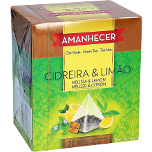 Chá Verde Amanhecer Cidreira e Limão, Pirâmides, 20Un