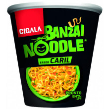 Noodles Banzai Caril Cigala, 67gr