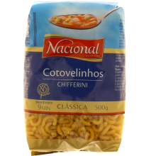 Massa Cotovelinhos Nacional, 500gr