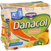 Danacol Iogurte Liquido Frutos Exóticos, 6x100ml