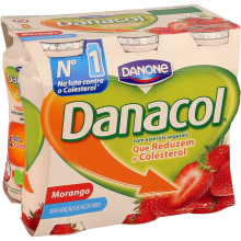 Danacol Iogurte Liquido Morango, 6x100ml
