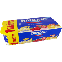 Danone Iogurte Aroma Morango Banana Tutti-Frutti, 8x120g