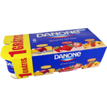 Danone Iogurte Aroma Morango Pêssego Manga, 8x120g