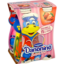 Danoninho Bebedino Iogurte Liquido Morango, 4x100ml