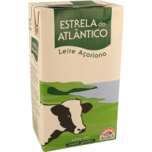 Leite UHT Meio Gordo Estrela do Atlântico, 1Lt
