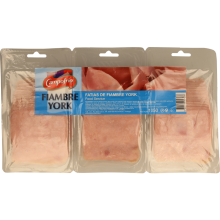 Fiambre York Campofrio, fatias 3x350gr
