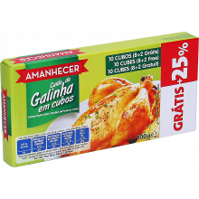 Caldo em Cubos Amanhecer Galinha, 8+2Un