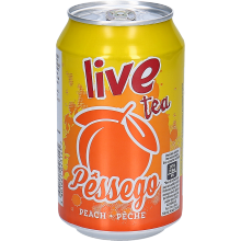 Ice Tea Pêssego Lata Live Amanhecer, 33cl