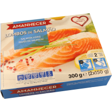 Lombos de Salmão Congelados Amanhecer, 300gr