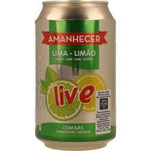 Refrigerante Amanhecer com gás Lima Limão, 33cl
