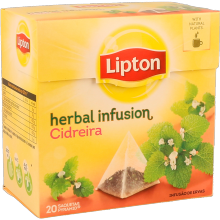 Infusão Lipton Cidreira Pirâmides, 20 Un