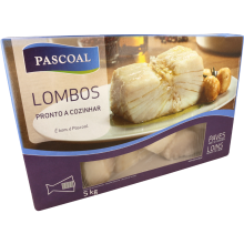 Lombos de Bacalhau Selecionado Congelado Pascoal, 5Kg