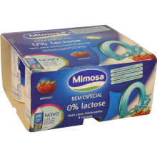 Mimosa Iogurte Sólido Morango Sem Lactose, 125g