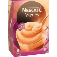 Café Nescafé Cappuccino Mocha, Solúvel, Saquetas 8x18g