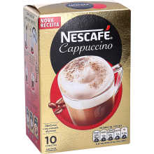 Café Nescafé Cappuccino, Solúvel, Saquetas 10x14g