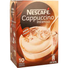 Café Nescafé Cappuccino Intenso, Solúvel, Saquetas 10x2.5g