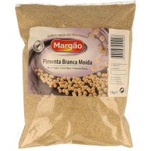 Pimenta Branca Moída Margão, Pacote 1Kg