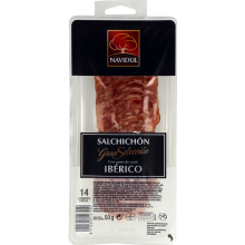 Salpicão de porco Ibérico Fatiado Navidul, 50gr
