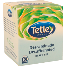 Chá Preto Tetley Descafeinado, Saquetas, 10 Un