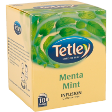 Infusão Tetley Menta, Saquetas, 10 Un