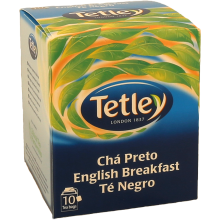 Chá Preto Tetley, Saquetas, 10 Un