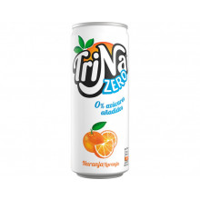 Refrigerante Sem Gás Trina Zero Laranja, Lata 33cl