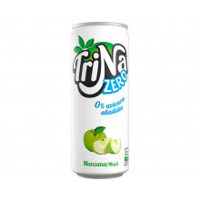 Refrigerante Sem Gás Trina Zero Maçã, Lata 33cl