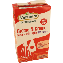 Natas Vegetais vaqueiro Creme & Creme 31% Gordura, 1Lt